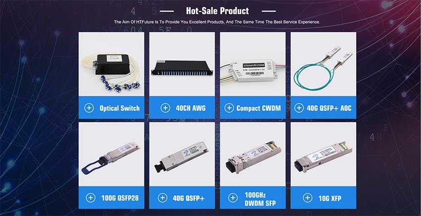 60KM Optical Transceiver WDM Mux Demux