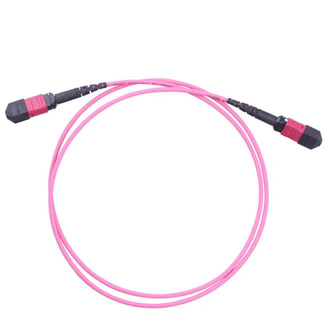 Cebl llain rhwydwaith Patch Cord MTP 12 Fibers MMF