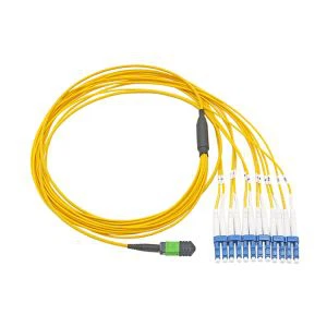 Rhwydwaith Patch Cord 8 Fibers MTP LC OS2 Breakout Cable